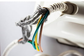 Fray electrial wires are unsafe